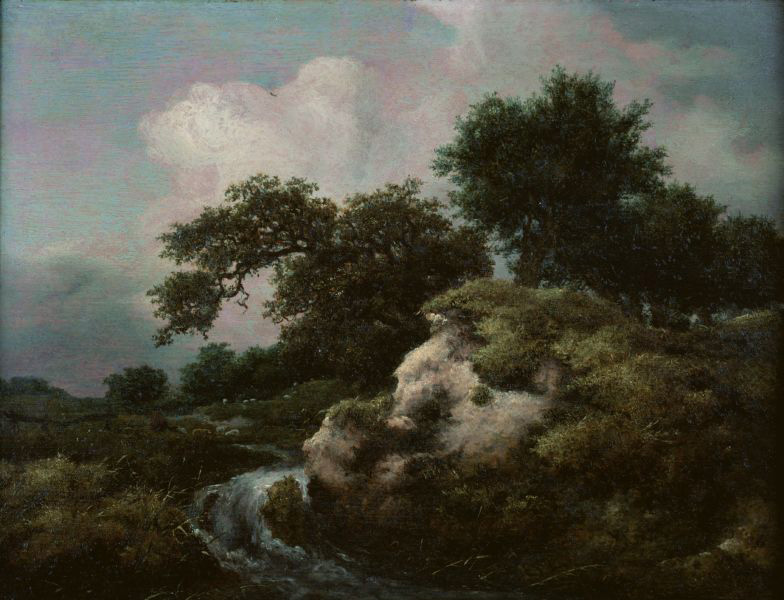 Landscape with Dune and Small Waterfall